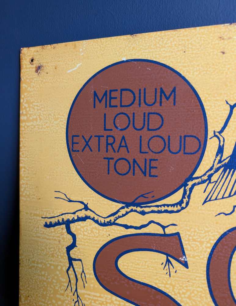 c.1930s enamel advertising sign for Songster gramophone needles - Image 4