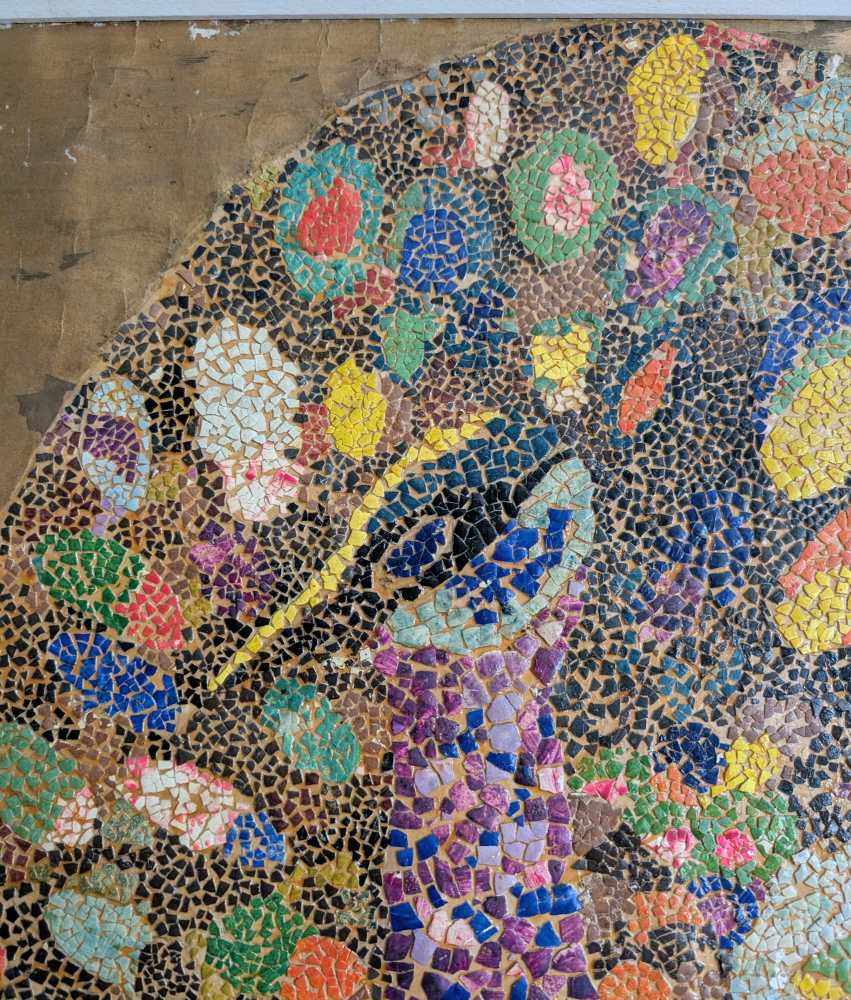 Large mosaic art Peacock, 1970 - Image 17