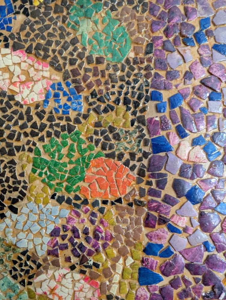 Large mosaic art Peacock, 1970 - Image 4