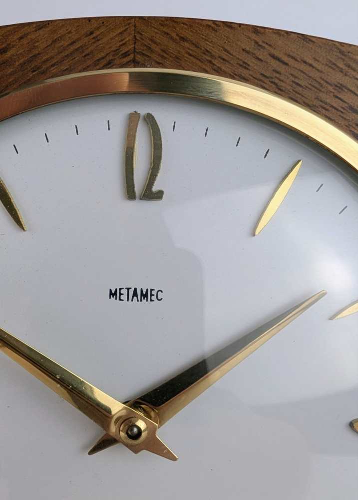 Midcentury Metamec Mantel clock with original movement - Image 2