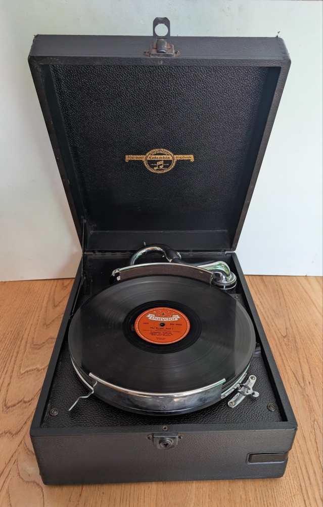 1930s wind up Columbia Grafonola Gramophone model 204D - Image 5