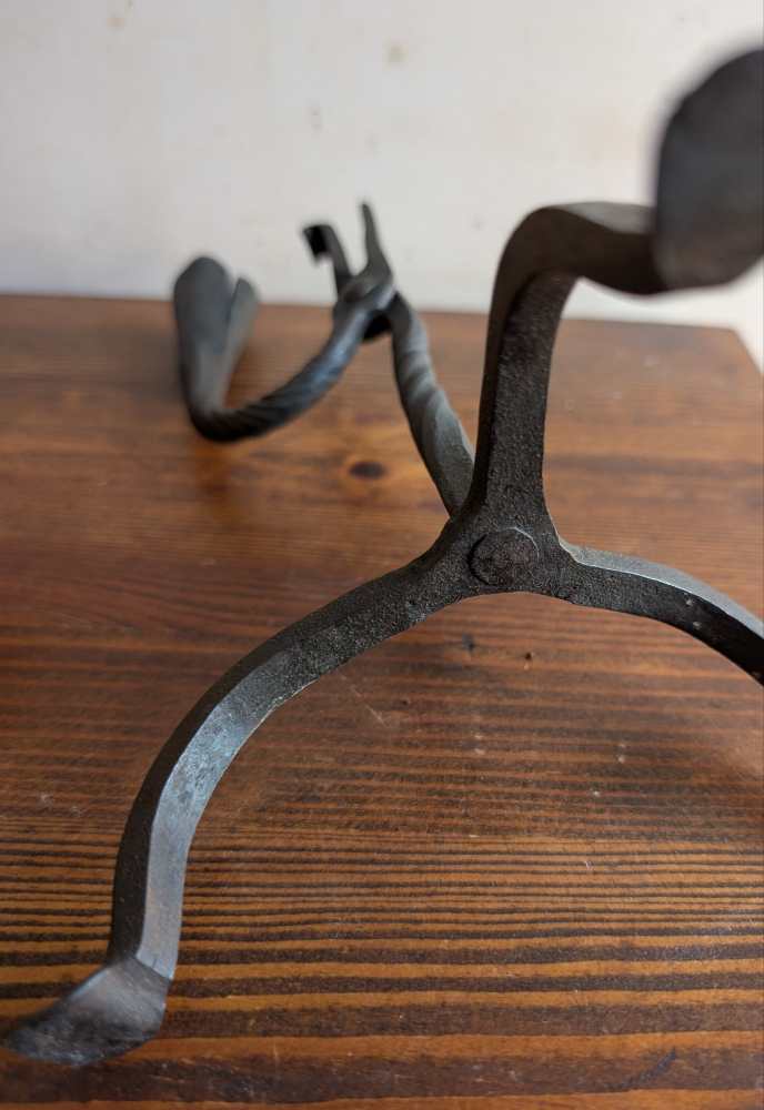 c.18th century Welsh rushlight candlestick holder - Image 17
