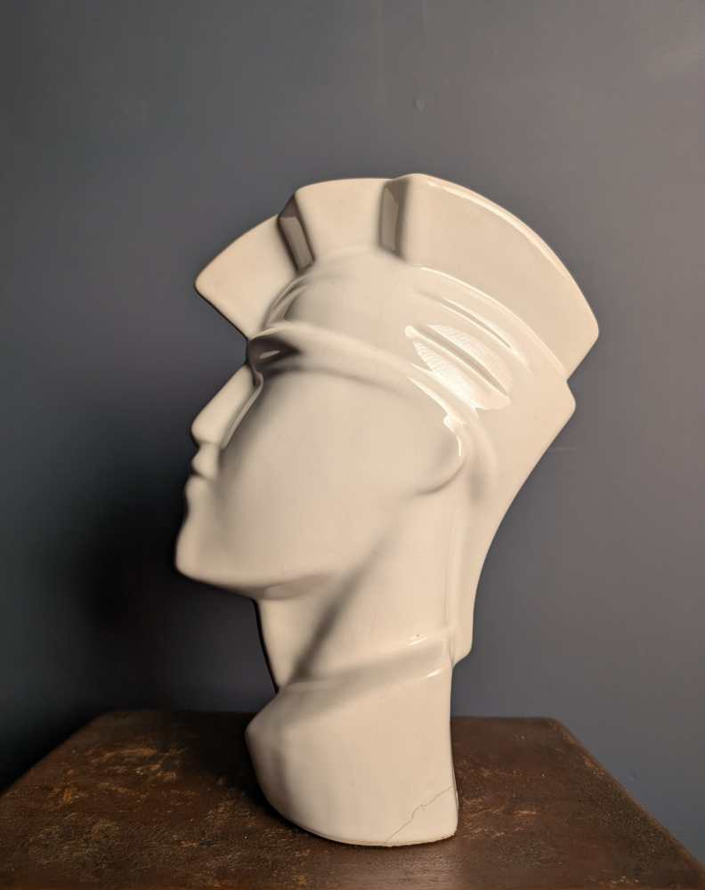 1980s ceramic sculptural bust by Lindsay Balkweill - Image 3