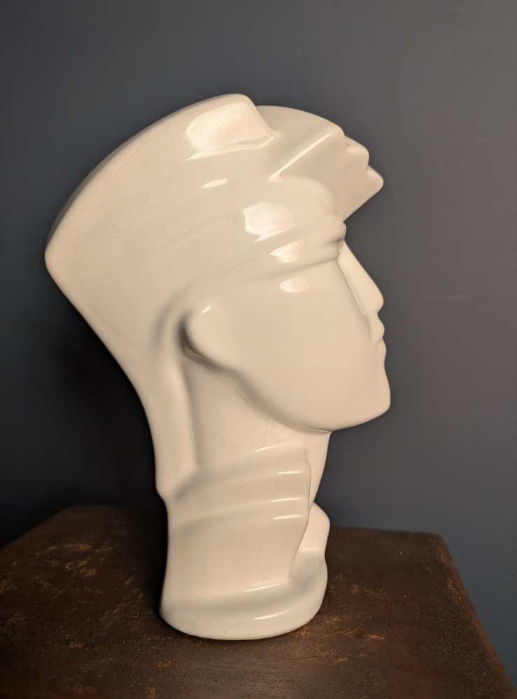 1980s ceramic sculptural bust by Lindsay Balkweill - Image 4
