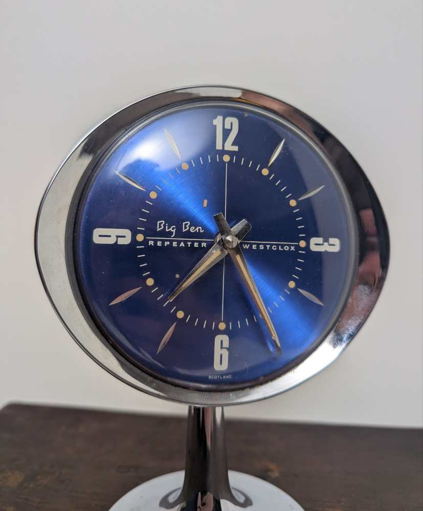 1960s Space age raised Westclox Big Ben repeater alarm clock - Image 3