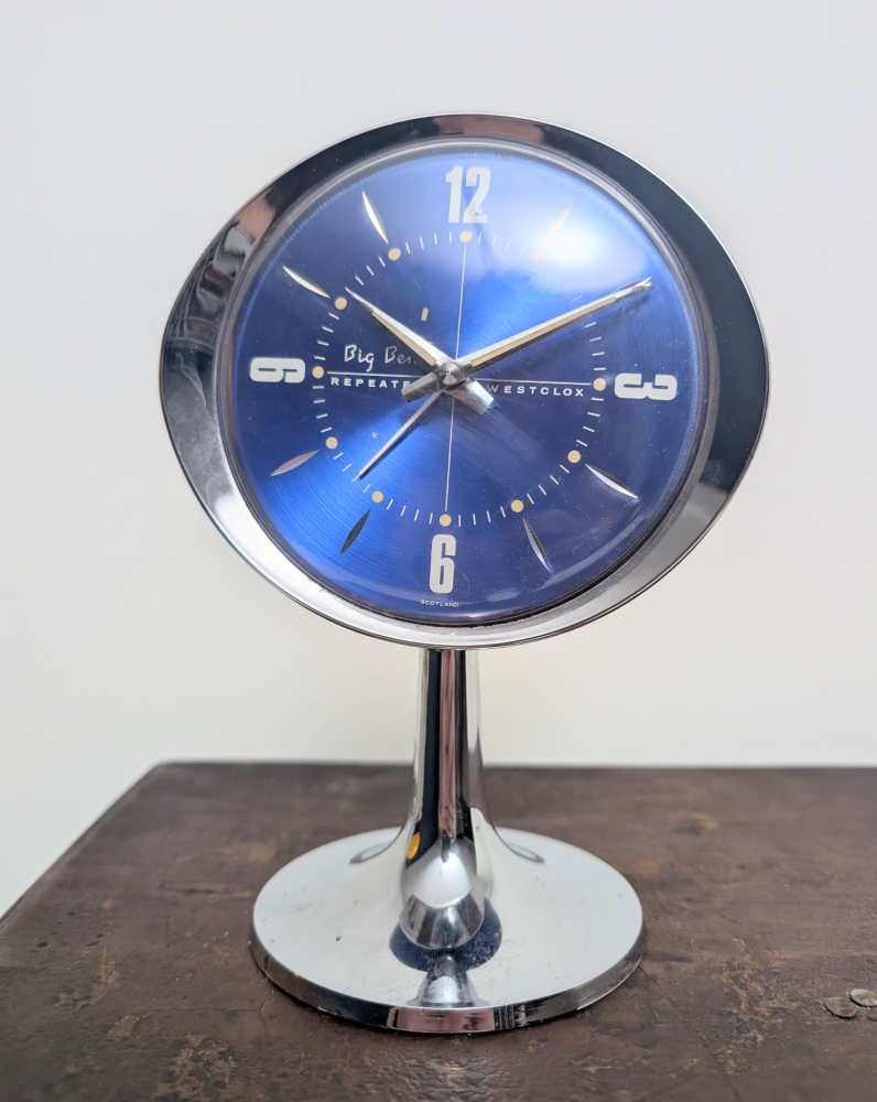 1960s Space age raised Westclox Big Ben repeater alarm clock