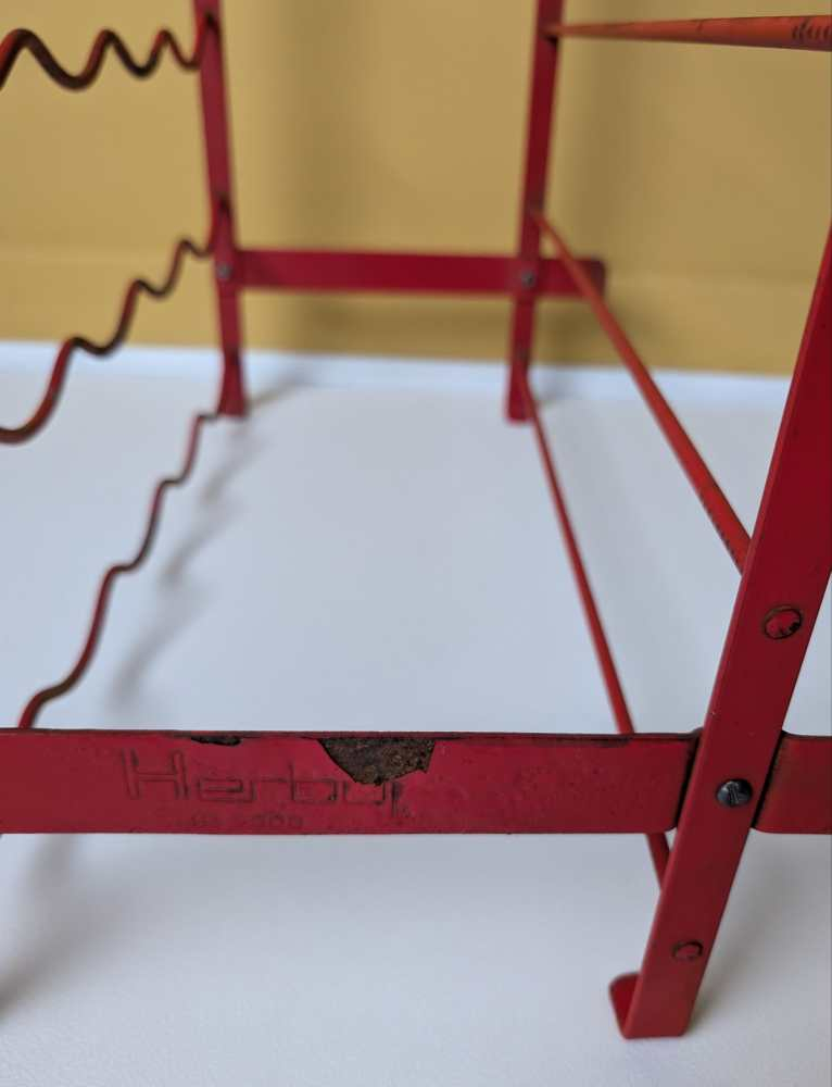 Red Herby for Habitat vintage wine rack - Image 9