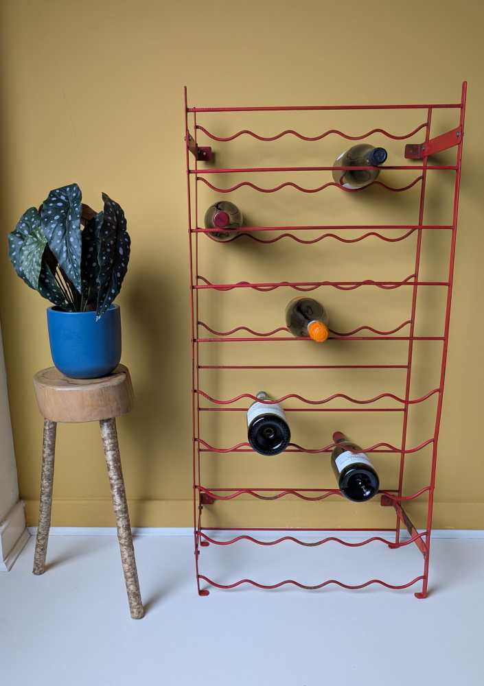 Red Herby for Habitat vintage wine rack - Image 7