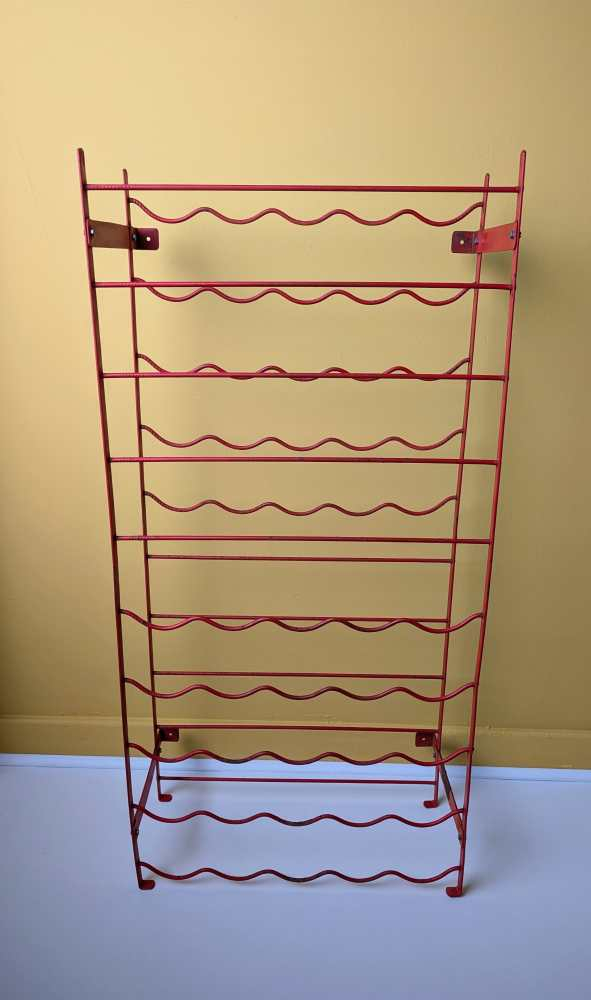 Red Herby for Habitat vintage wine rack - Image 2