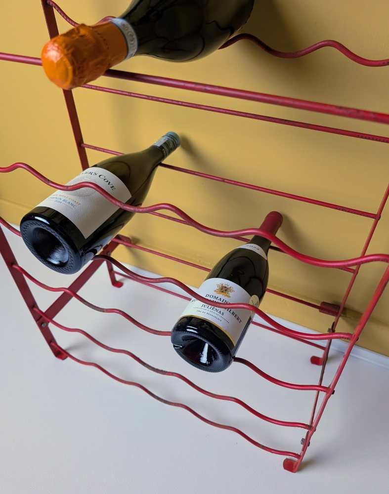 Red Herby for Habitat vintage wine rack - Image 5