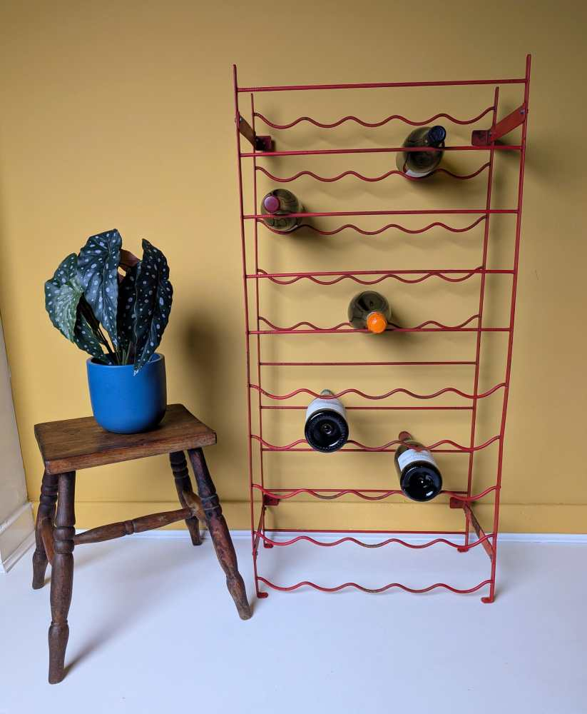 Red Herby for Habitat vintage wine rack - Image 4