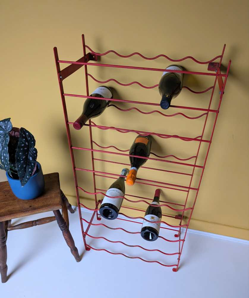 Red Herby for Habitat vintage wine rack - Image 11