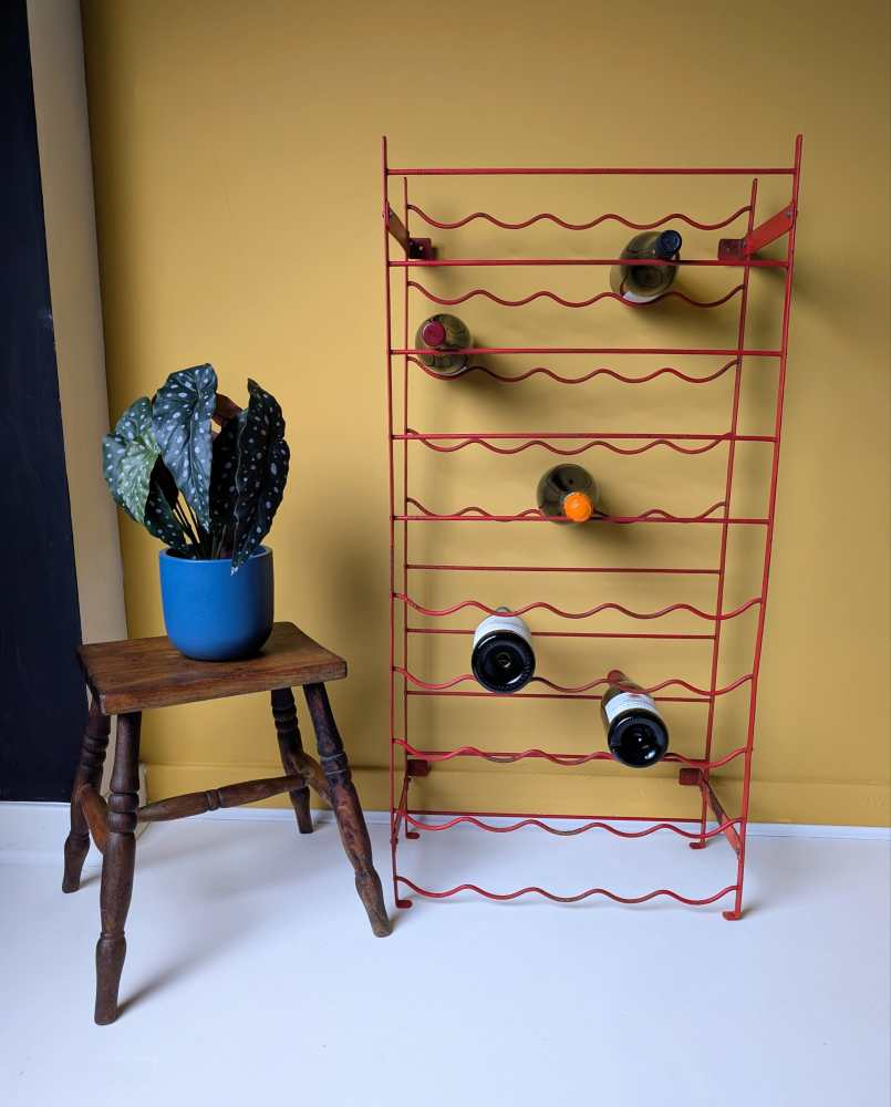Red Herby for Habitat vintage wine rack - Image 15