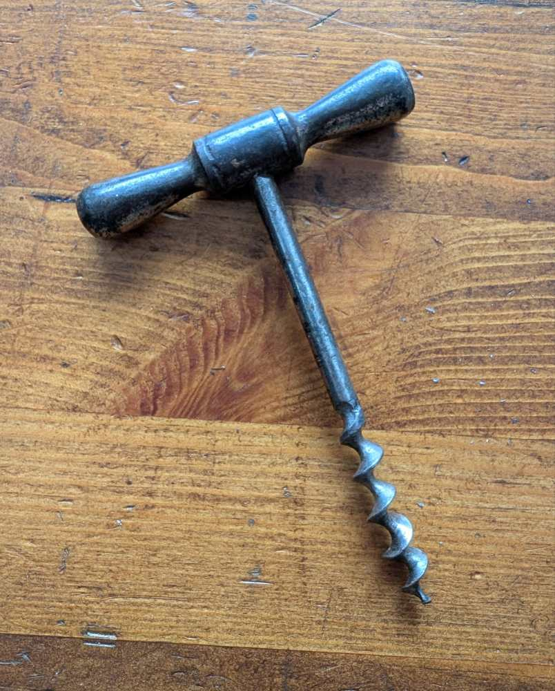 Antique T bar pull corkscrew - Image 3