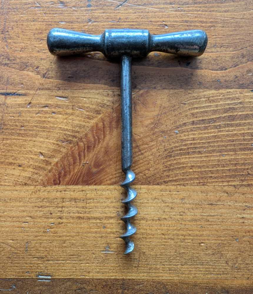 Antique T bar pull corkscrew - Image 6
