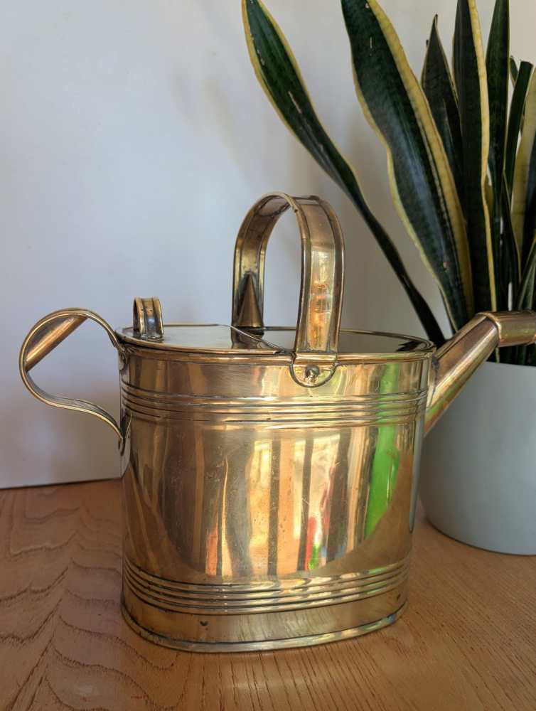 Victorian brass watering can - Image 4