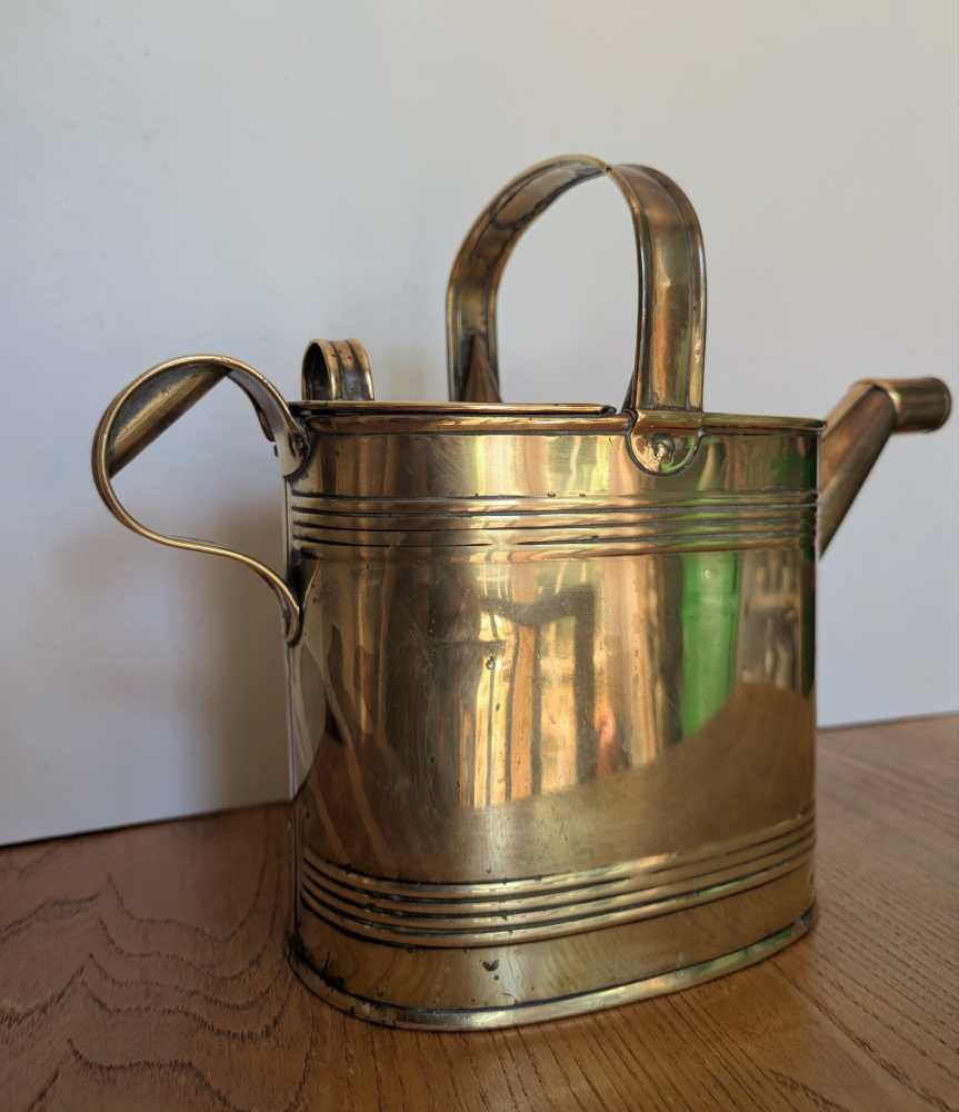 Victorian brass watering can - Image 6