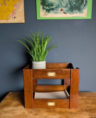 c.1930s Oak tabletop shelves