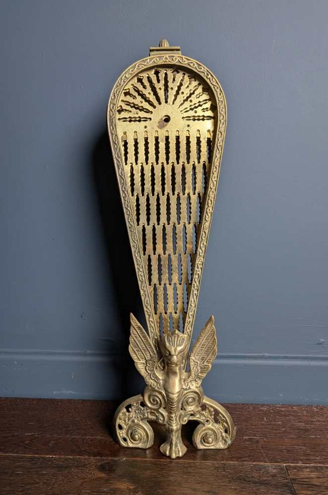 Brass vintage peacock fireguard - Image 8