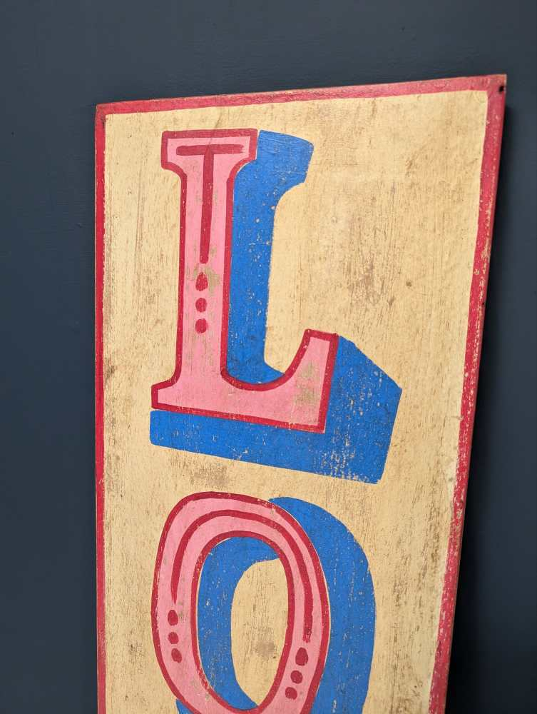 Large handpainted wooden LOVE sign - Image 10