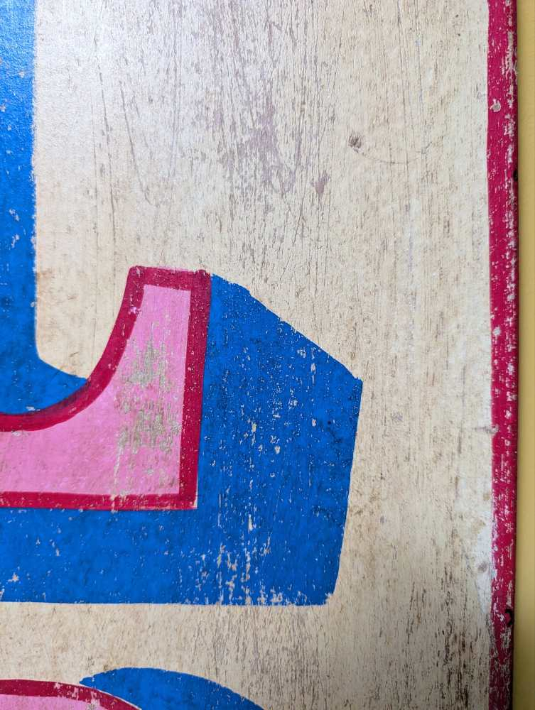 Large handpainted wooden LOVE sign - Image 11