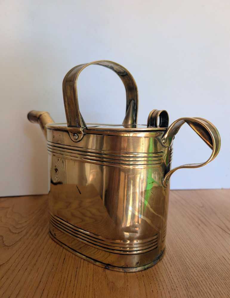 Victorian brass watering can - Image 3