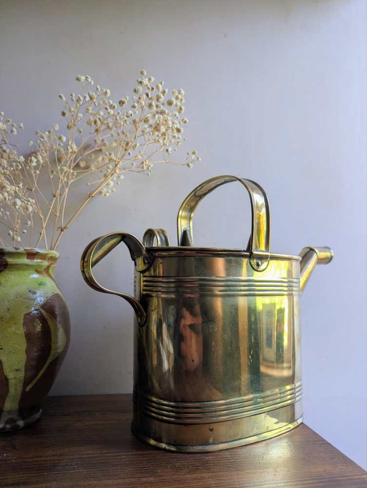 Victorian brass watering can - Image 5