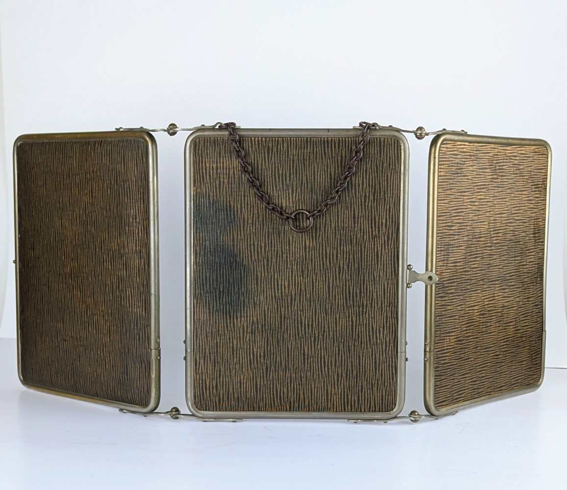 Victorian traveling barber's mirror - Image 2