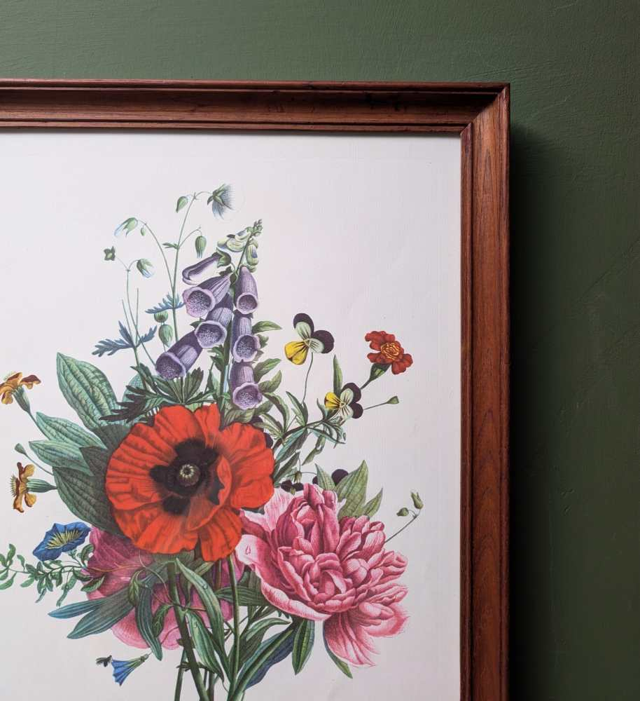 Pair of French floral prints of early 19th C. flower illustrations, after J.L. Prevost in matching wooden frames - Image 17