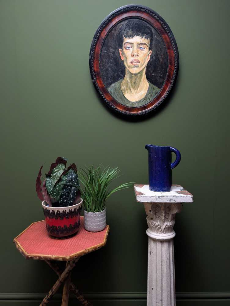 Oil on board portrait of a young man - Image 15