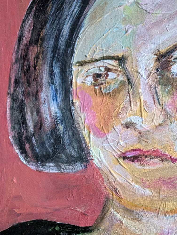 Oil on board painting of Margaret - Image 5