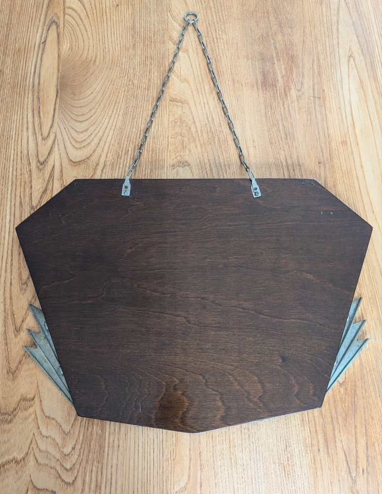 Art Deco frameless mirror with stylish details - Image 9