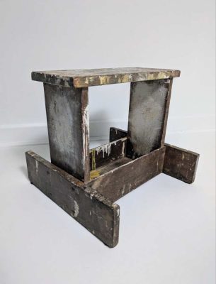 Vintage farrier's stool from Tapeley Park estate farm