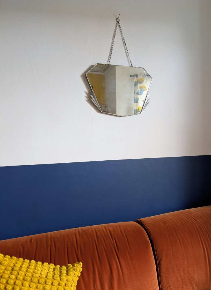 Art Deco frameless mirror with stylish details - Image 13