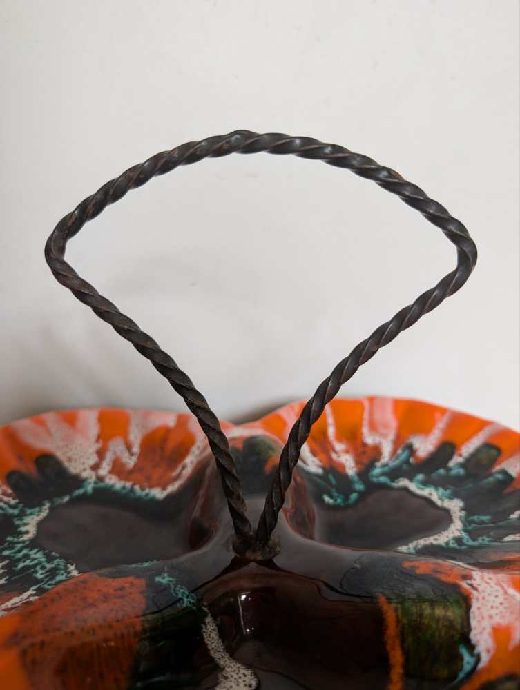 Midcentury French Vallauris hors d'ouevres dish - Image 8