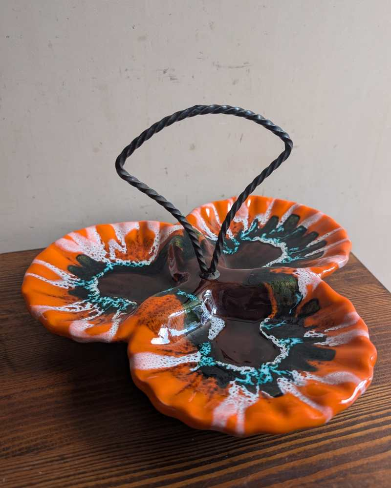 Midcentury French Vallauris hors d'ouevres dish - Image 6