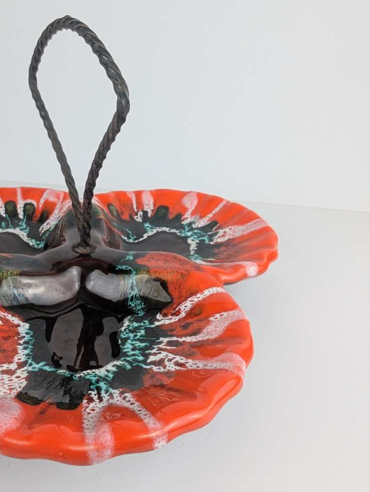 Midcentury French Vallauris hors d'ouevres dish - Image 2