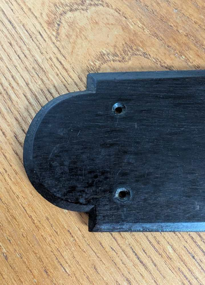 Large handcut wooden internal door push plate - Image 5