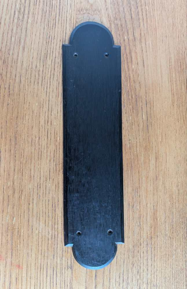 Large handcut wooden internal door push plate - Image 2