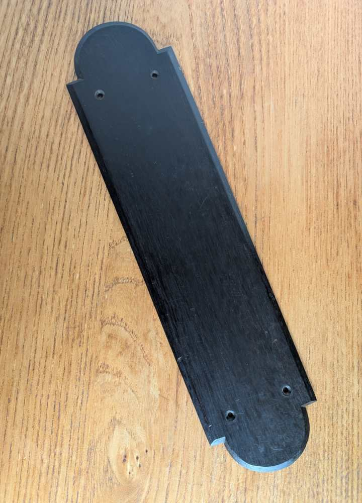 Large handcut wooden internal door push plate - Image 4