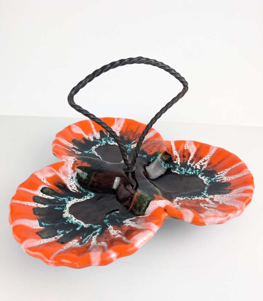 Midcentury French Vallauris hors d'ouevres dish