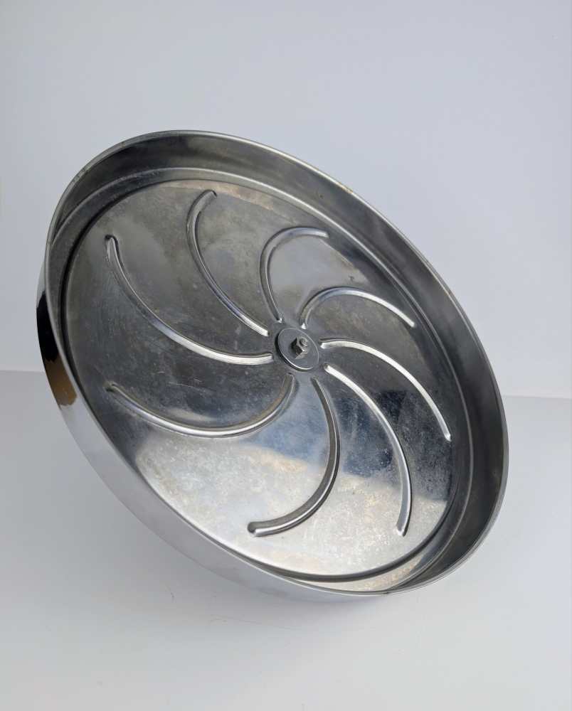 Midcentury chrome and glass lazy Susan - Image 9