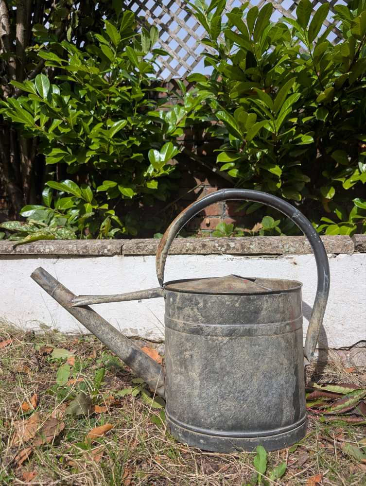 c.1930s thick handled watering can - Image 11