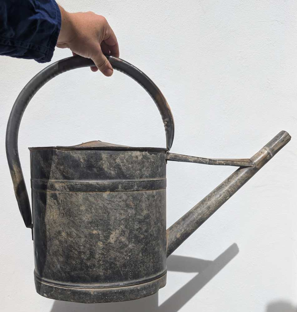 c.1930s thick handled watering can - Image 6