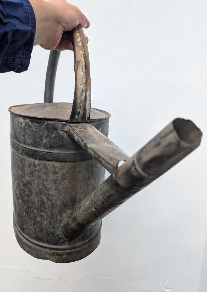 c.1930s thick handled watering can - Image 10