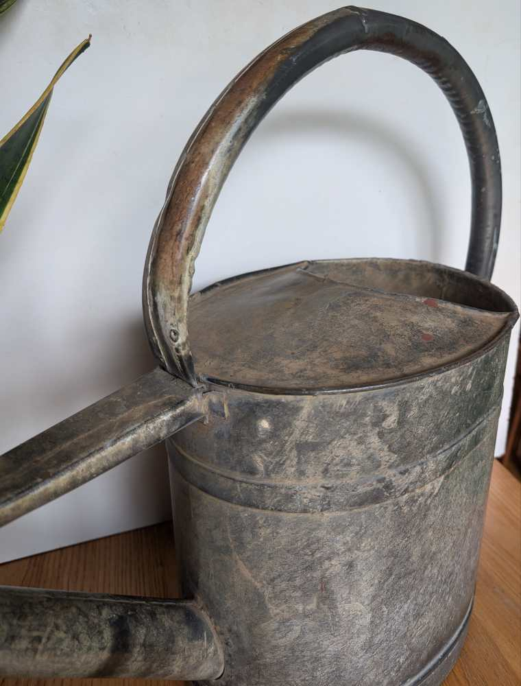 c.1930s thick handled watering can - Image 13