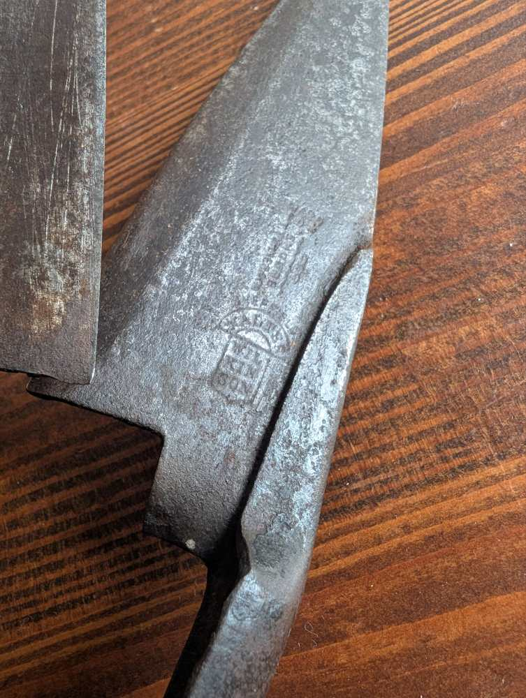 1930s Sheffield steel sheep shears with sheath - Image 8