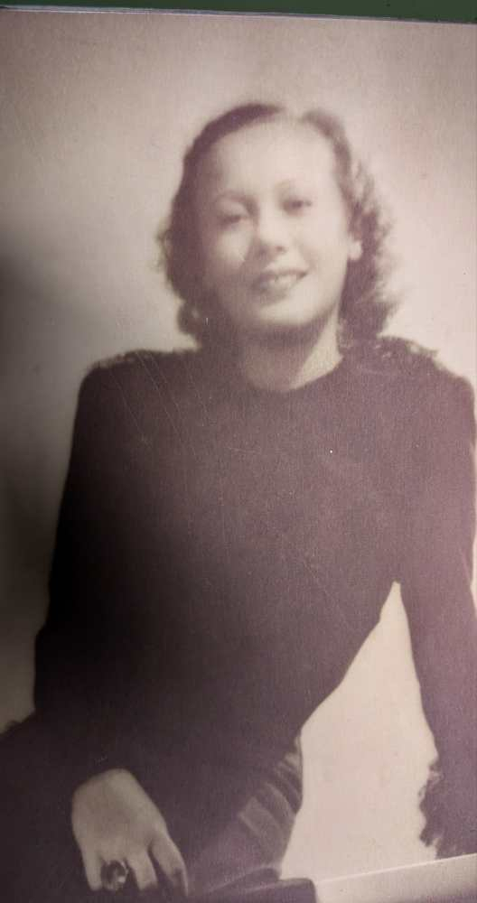 Large photographic portrait of 1940s fashion designer - Image 3