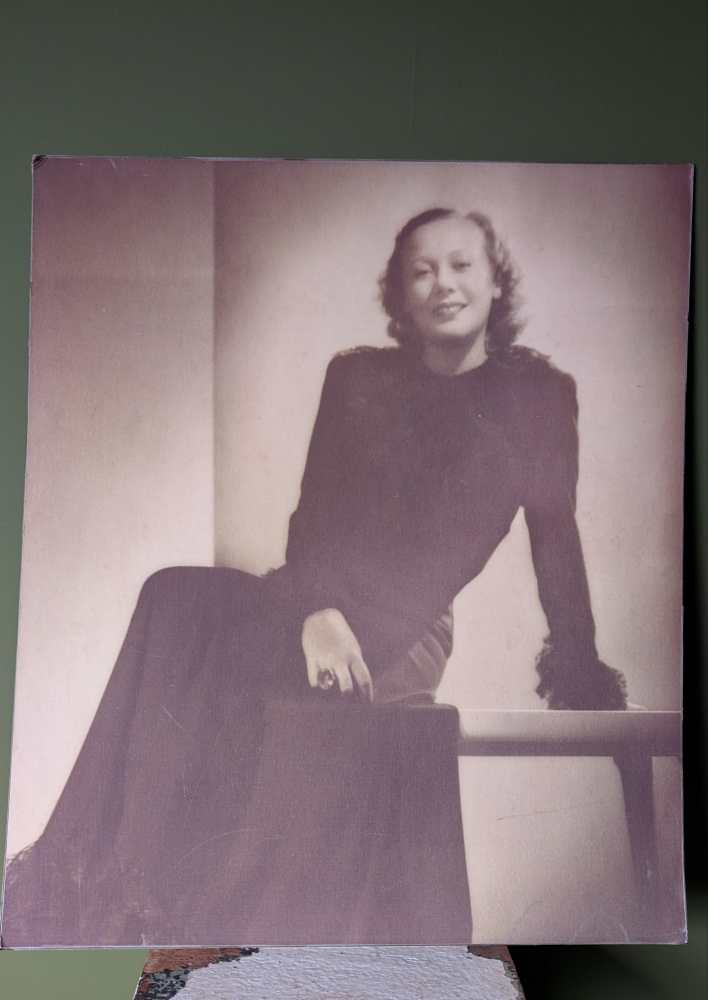 Large photographic portrait of 1940s fashion designer - Image 10