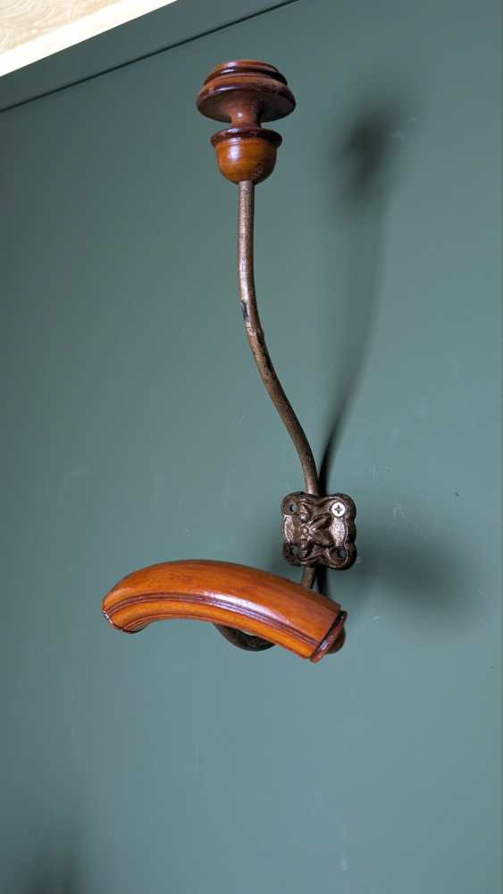 French c.1900 coat and hat hooks